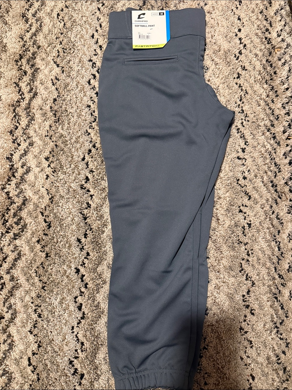 Champro Tournament Low-Rise Softball Pant Gray Medium